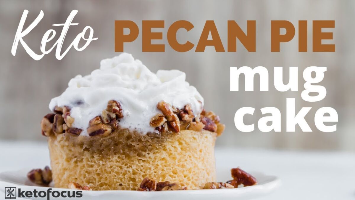 The BEST KETO PECAN PIE MUG CAKE EVER Easy Keto Dessert Mug Cake